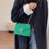 Alligator Print Crossbody Bag Shoulder Bag for Girl Women Solid Color Bag