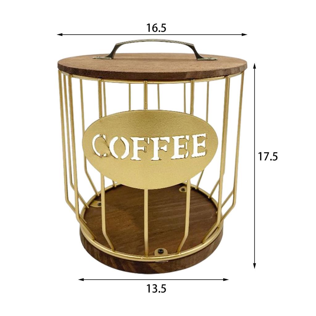 Coffee Pod Storage Basket Organizer Coffee Creamer Coffee Capsule Holder Coffee Pod Organizer Coffee Pod Holder for Kitchen