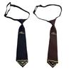 Elegant Triangular Charm Necktie for Women Men Preppy Student Pre Tied Adjustable Ties for Uniform School Shirt Necktie