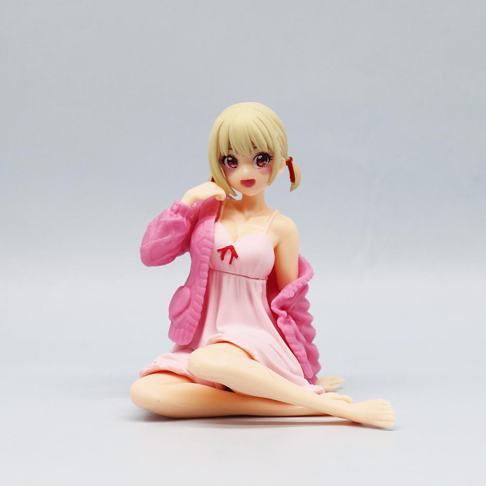Lycoris Recoil Nishikigi Chisato Pvc Model With Sitting Posture For Anime Enthusiasts
