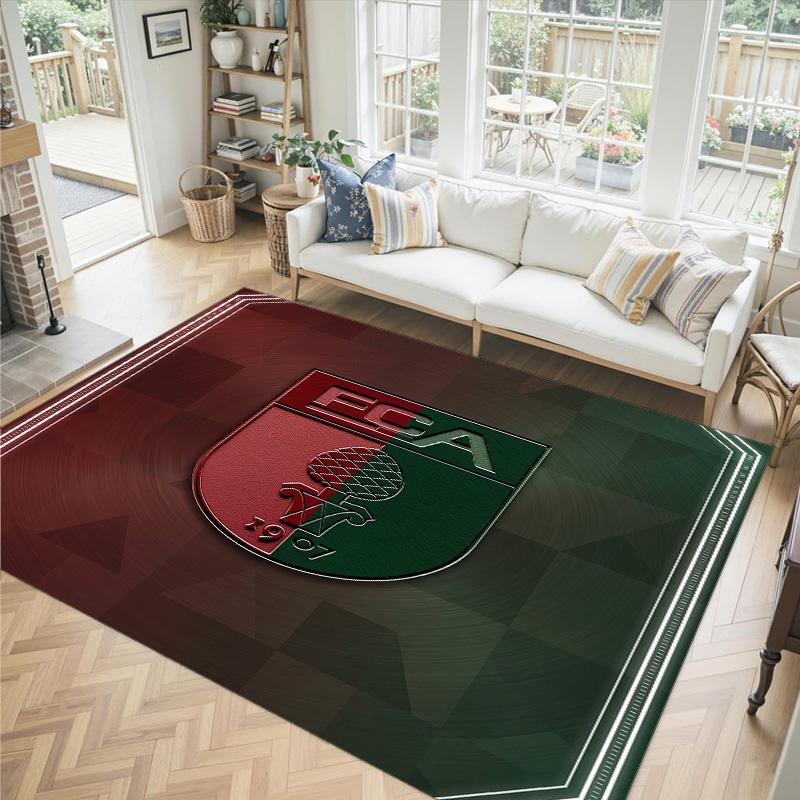 FC Augsburg FC Design Crystal Velvet Carpet Cozy Non?Slip Printed Rug For Bedroom Living Room Entrance