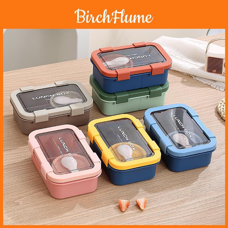 Portable Student Lunch Box With Microwave Safe Plastic For Office And School Use