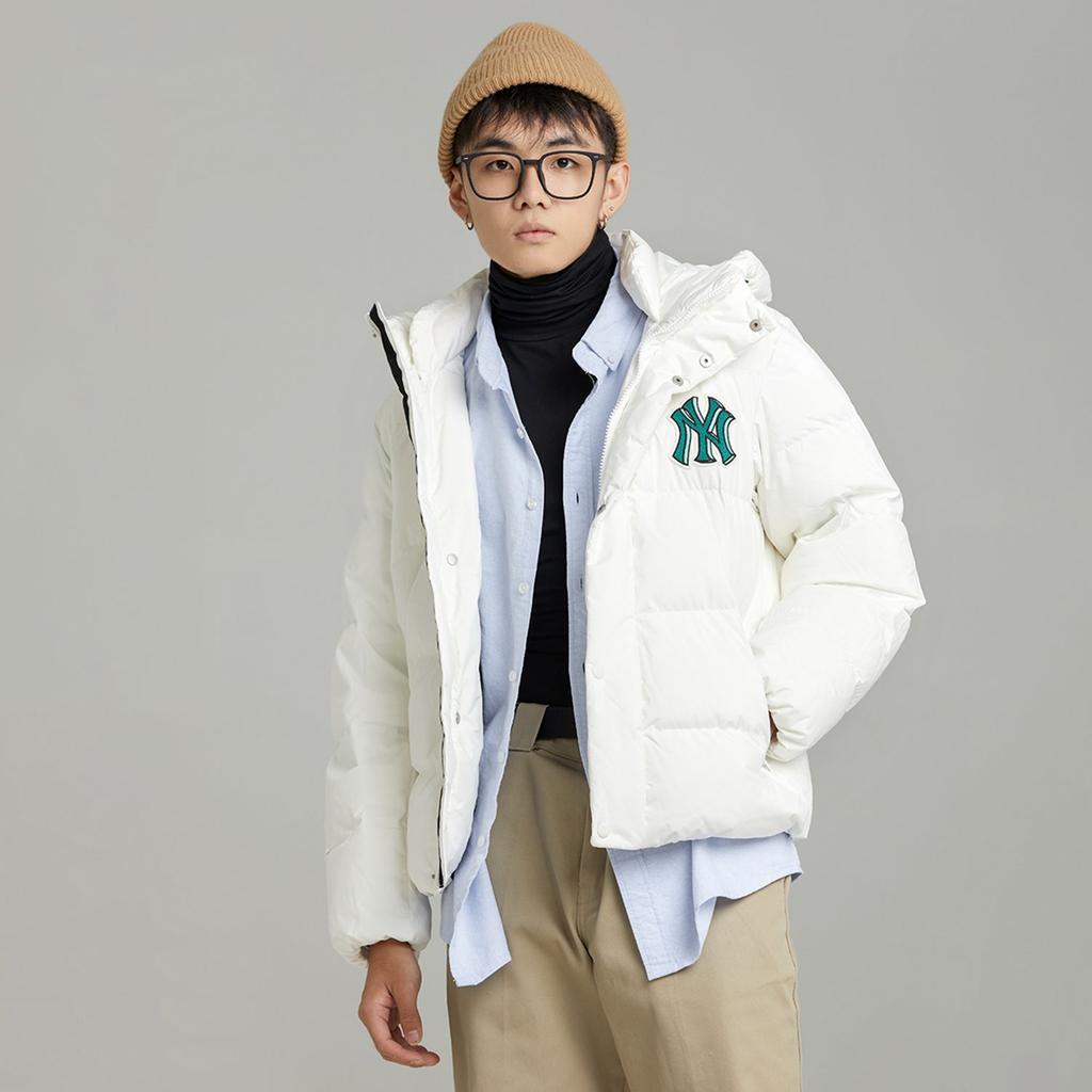 MLB Down Jacket Short Unisex White 3ADJB0626-50IVS