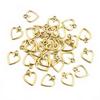 100PCS Picture Color Hollow Hearts Charms Geometry Pendant Metal Alloy DIY Necklace Bracelet Earrings Marking