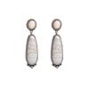 Retro Ethnic Style Exaggerated Earrings Bohemian Style Turquoise Water Drop Earrings Women'S Light Luxury High-End Earrings