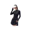 Anta Training Series Solid Color Zip-Up Hooded Comfortable Versatile Long Sleeve Breathable UV Protection Sun Protection Women tops 962527704-8