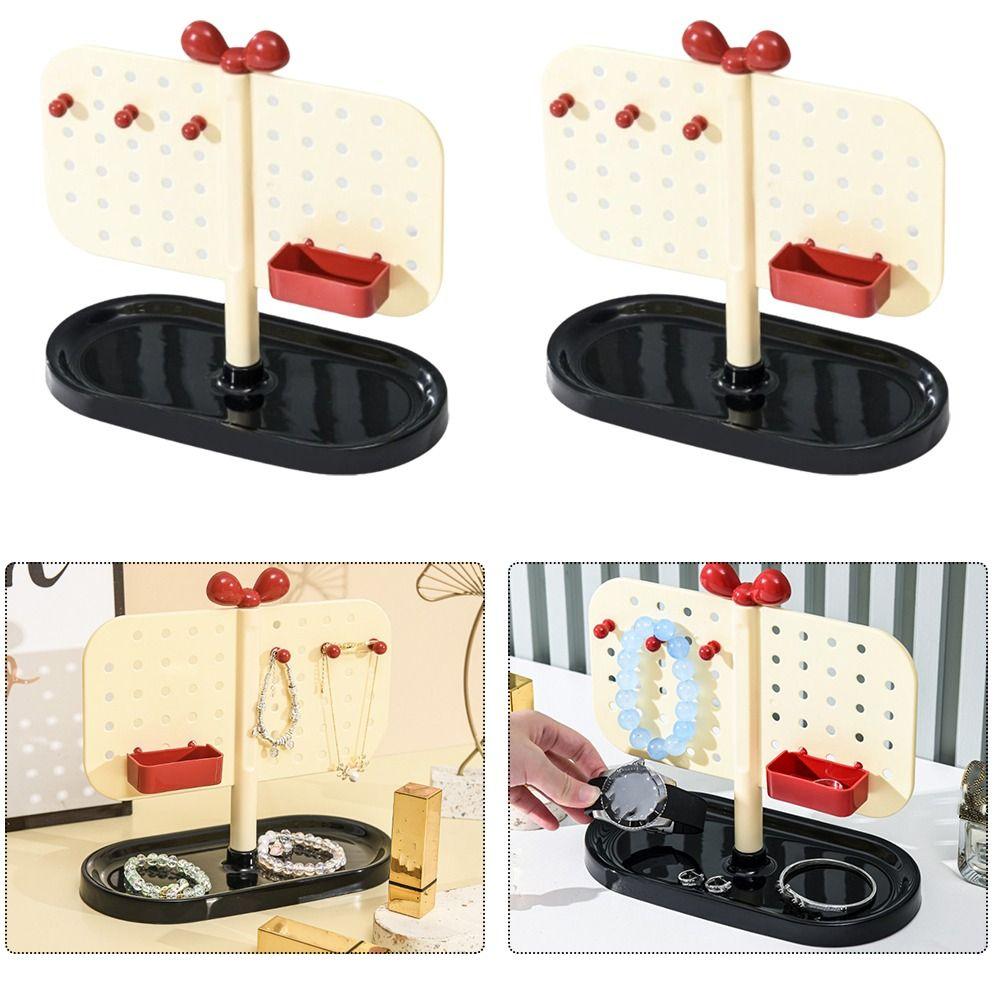 Bow Perforated Board Storage Rack DIY Porch Ornaments Storage Box New Vertical Perforated Board