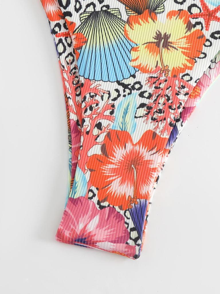 New European & American Tie-Up Bow Bikini Set: Fashionable Women's Two-Piece Swimsuit