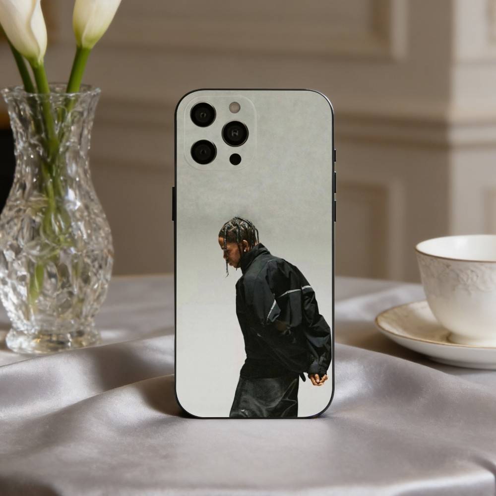 Confident T-Travis S-Scott-T Phone Case For iPhone 17,16,15,14,13,12,11 Plus,Pro Max,XS,Soft Silicone Black Cover