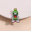 Trendy Cartoon Alloy Character Brooch Featuring Green Alien Style For Occasions All