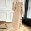 Women's Cashmere Dress Qinghe Cashmere 30% Cashmere 70% Wool Autumn and Winter Cashmere Skirt Soft and Warm