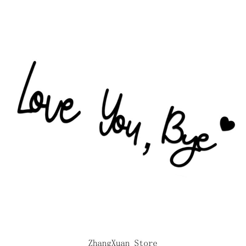 Love You Bye Script Signs Set Above Door Entrance Decors Romantics Wall Hanging Signs for Home Entryway Hallway China Mainland
