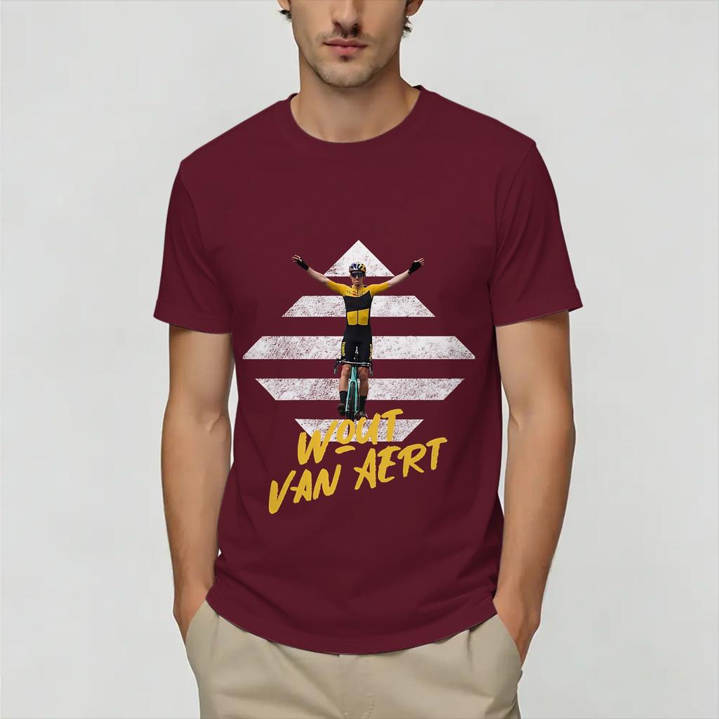 Wout Van Aert T Shirt Summer Pure Cotton Tshirts For Unisexs Leisure Design Tshirt Short Sleeve Y2k Casual Top Tees
