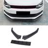 3pcs Front Bumper Lip Splitter Spoiler Body Kit Improve Aerodynamics Bumper Lip Diffuser Replacement for MK5 6R 2010-2014