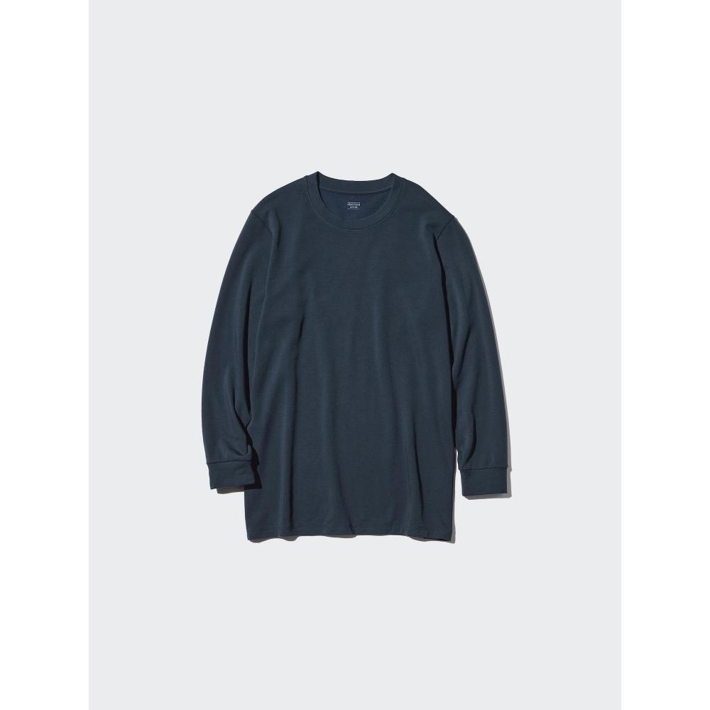 Uniqlo HeaTTech CoTTon Crew Neck T 9 Sleeve