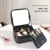 Portable LED Makeup Organizer with Mirror