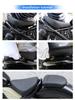 Black Leather Retro Seat Bag Cushion for Rebel CM300/500 Motorcycle