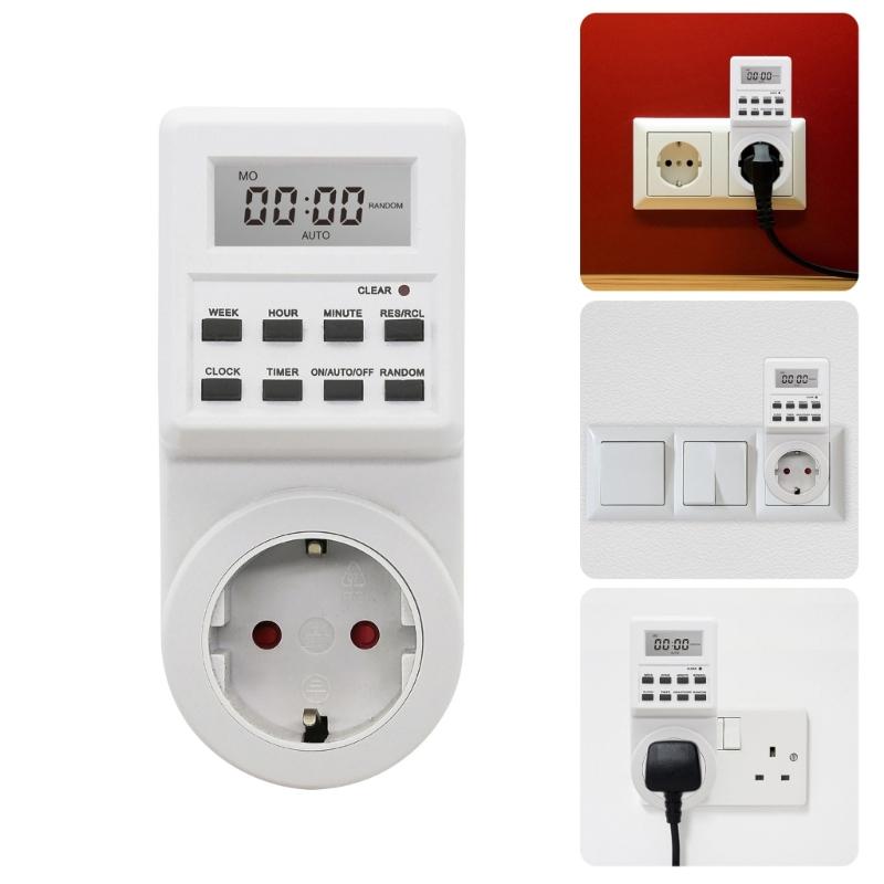 Simple To Use Intelligent Power Socket Featuring Timer Control &Screen For Home Appliance Management Energy Conservation