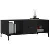 VidaXL Table basse noir 102x50x40 cm bois d'ingénierie 829301
