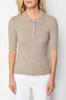 Women's Fashionable Stylish Sweater Mink Basic Polo Neck T-Shirt Look Knitwear Sweater