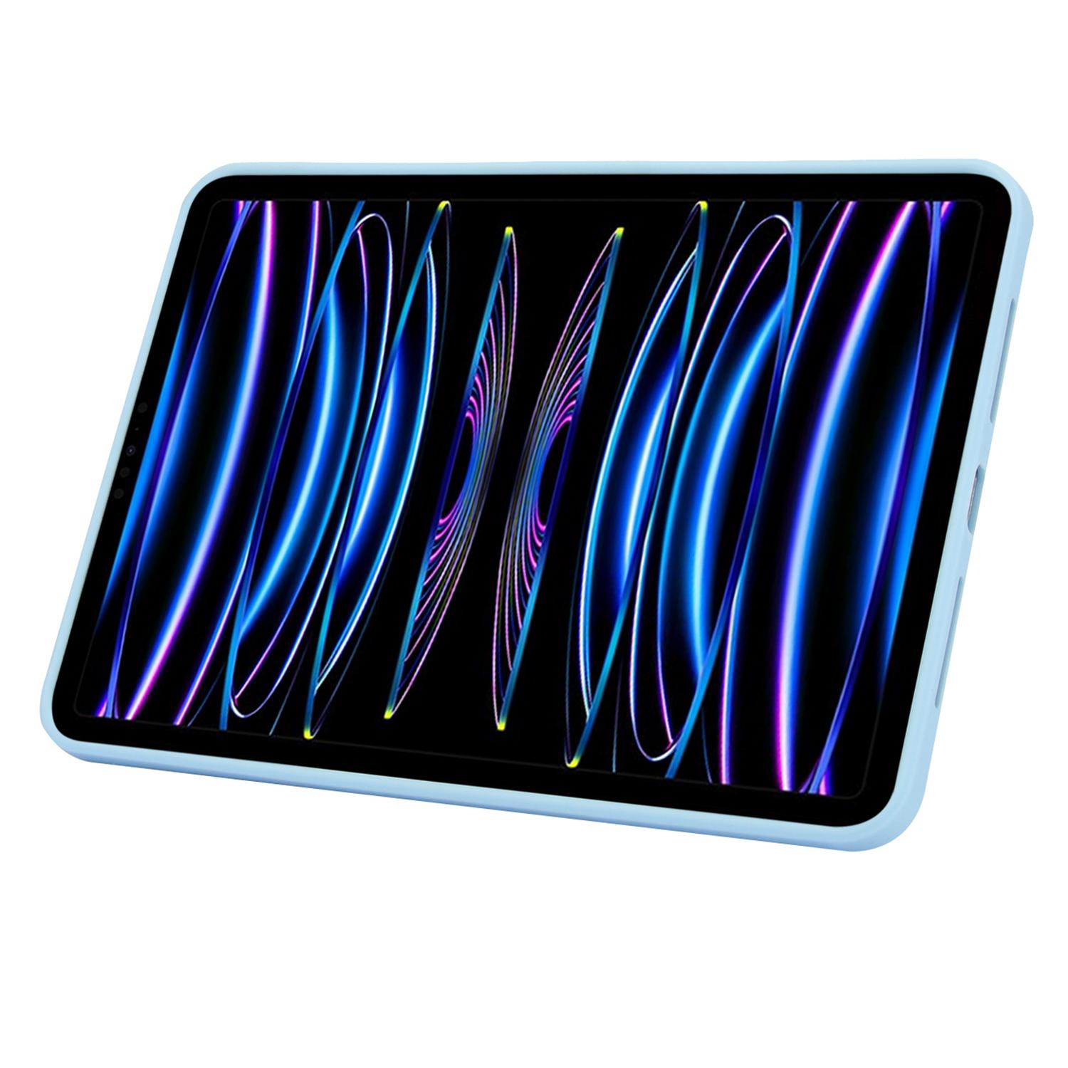 

Tablet Case with Kickstand For iPad Pro 11 (2022)/(2021)/(2020) TPU+PC Skin-Touch Cover Pink