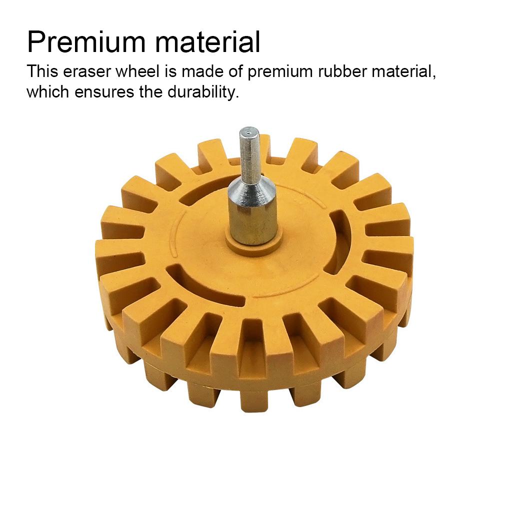 Decal Remover Rubber Wheel Sticker Eraser Handy Installation Household