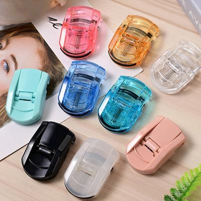Mini rizador de pestañas portátil, pestañas postizas plegables coloridas, pinza rizadora profesional auxiliar, herramientas cosméticas de belleza