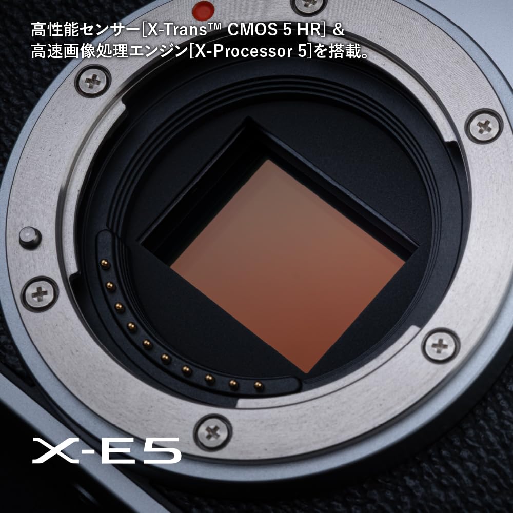 Fujifilm X-E5 Aynasız Dijital Fotoğraf Makinesi Gövdesi F X-E5-S Gümüş İki Dilli JP Model