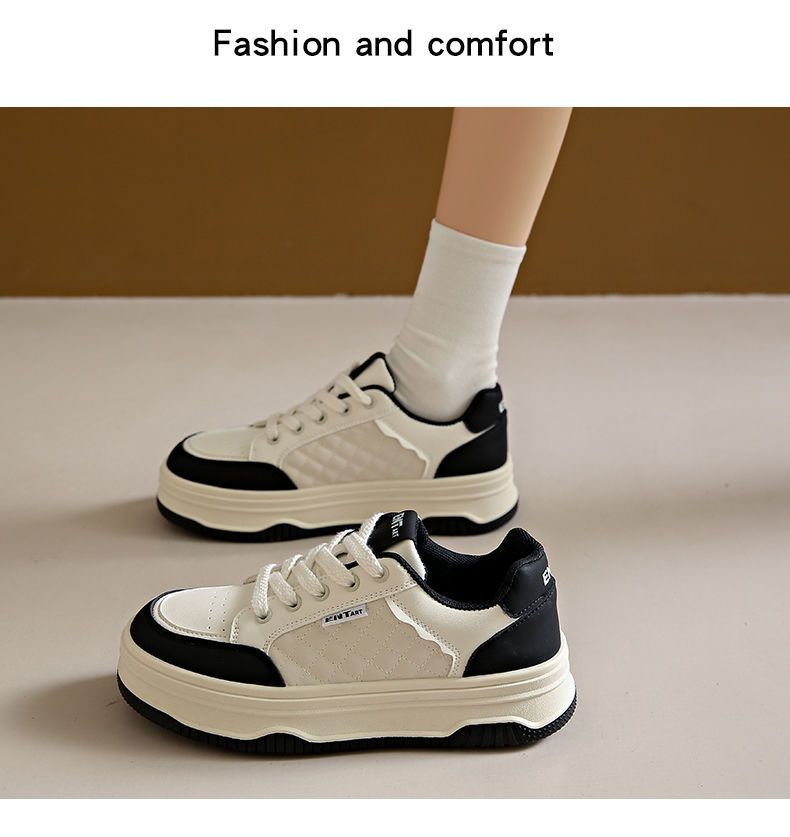 

Platform white shoes women s versatile fragrant spring and autumn muffin 2025 summer new popular orders surge casual sports shoes 35