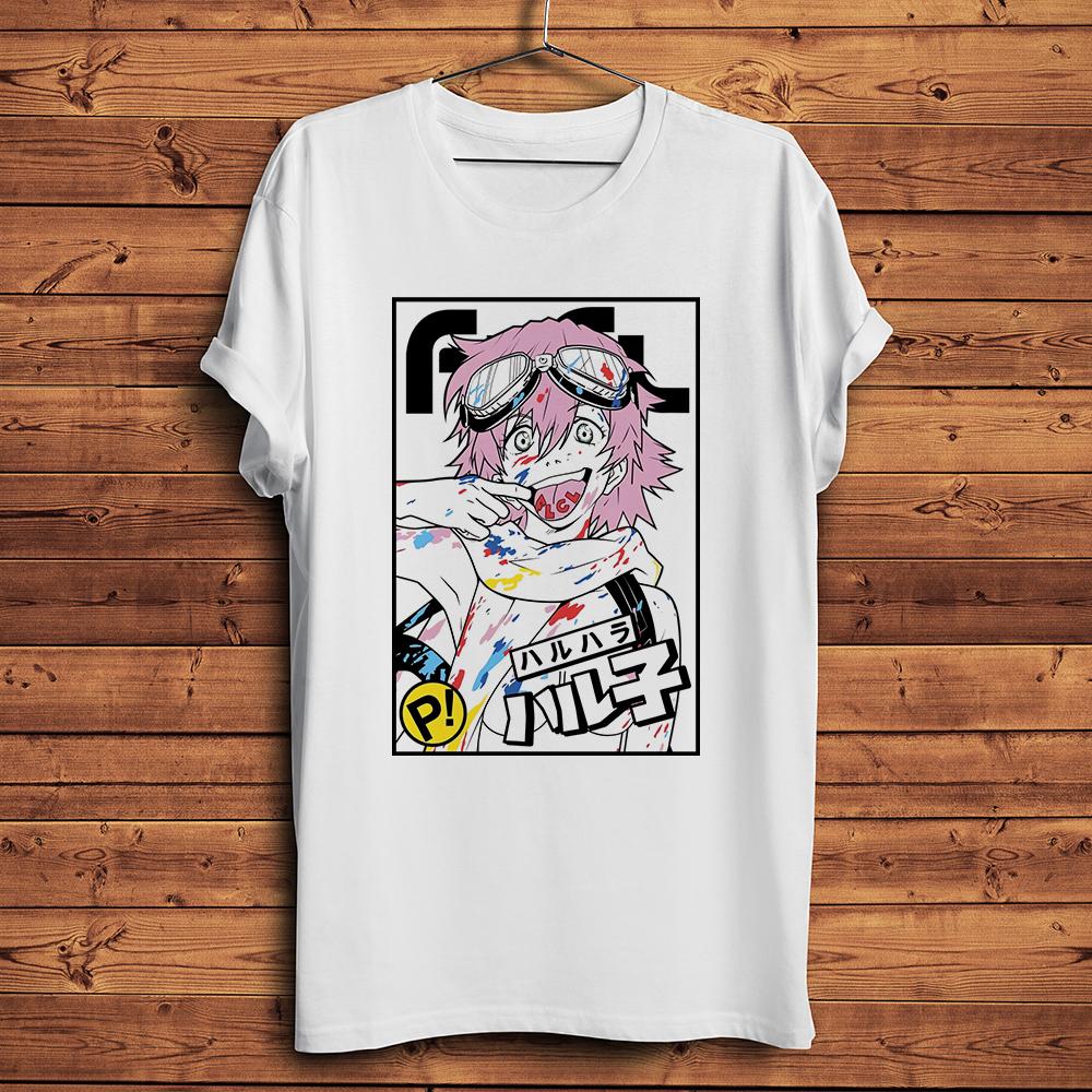 

Fooly Cooly FLCL FuriKuri Haruko Haruhara Funny Unisexga TShirt Unisex Short sleeve casual T Shirt Unisex anime Tee breathable print 4XL