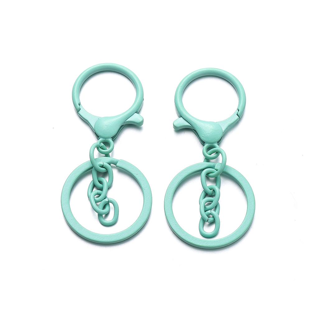 5Pcs/Lot Colorful 30mm Keyring Lobster Clasp Hook Connectors for DIY Keychain Connector Key Ring Jewelry Making Accessories