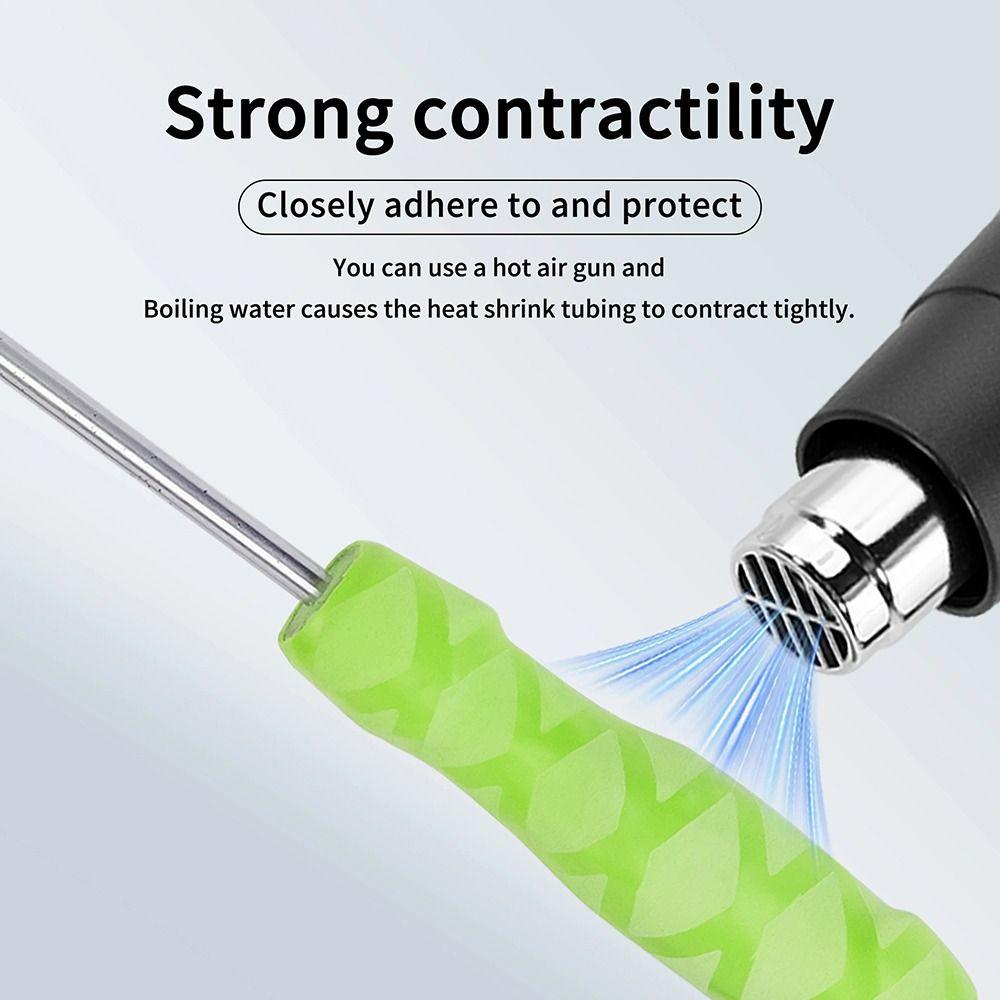 1Pcs 2:1 Shrinkage Ratio Handle Grip Cover Luminous Heat Shrink Tube  For Fishing Rod