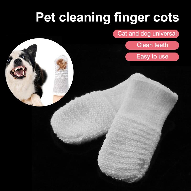 6/12 szt. Pet Dwupalcowe Szczoteczki Nakładki na Palce Pielęgnacja Jamy Ustnej Zwierzaka Nakładka na Palec Kot Pies Szczoteczka do Zębów Usuwanie Kamienia Nazębnego Czyszczenie Uszu Akcesoria