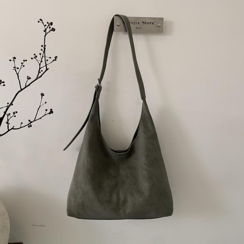 New Lazy Wind High-value Big Bag Women's Commuter Shoulder Bucket Bag Crossbody Child and Mother Bag