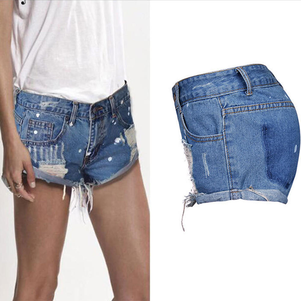 Women Super Sexy Ripped Jeans Denim 