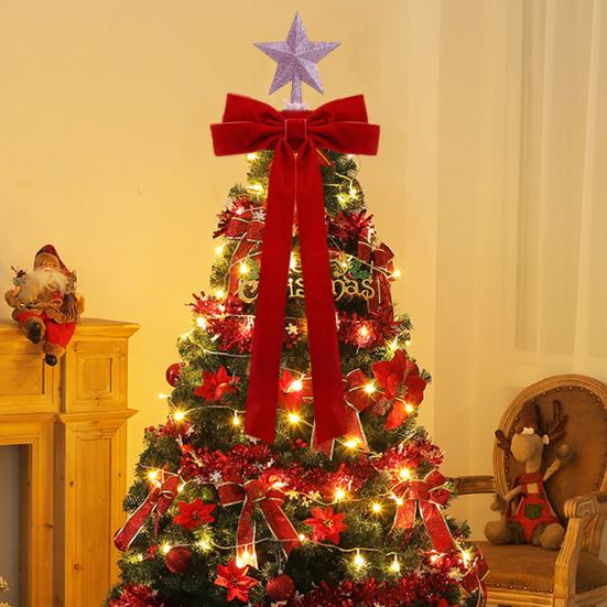 Christmas Red Bow Curtain Tie Backs Velvet Bowknot Curtain Buckle Burgundy Red Curtain Holder Back Fastener for Xmas Wedding Birthday Party Home Hotel