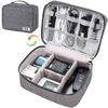 Travel Cable Accessories Bag Waterproof Double Layer Electronics Organizer Portable Storage Case for Cable, Cord, Charger, Phone, Adapter, Power Bank
