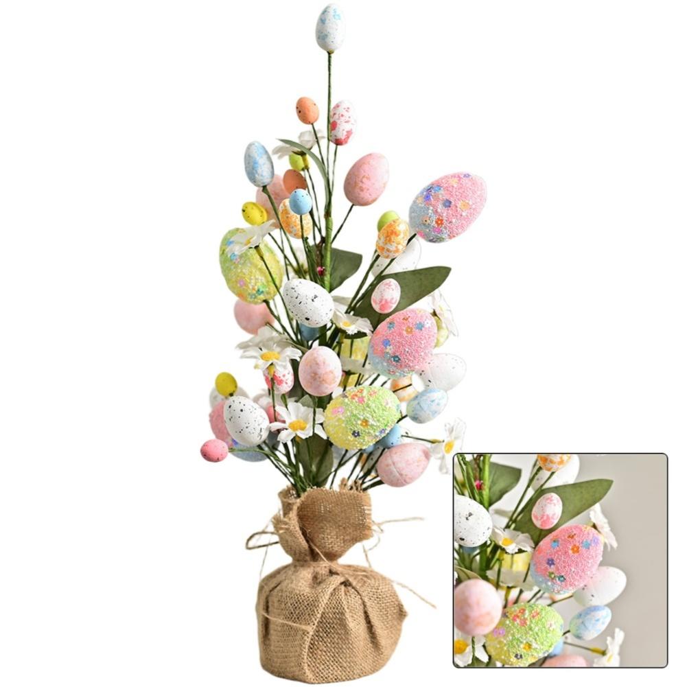 Decorative Foam Spring Egg Tulip Ornament 40cm for Indoor For Home and Party Display Lightweight and Easy to Place
