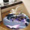 Anime Character Round Chair Mat - Decorative Rug for Home Office Living Room Bedroom Gift0425b