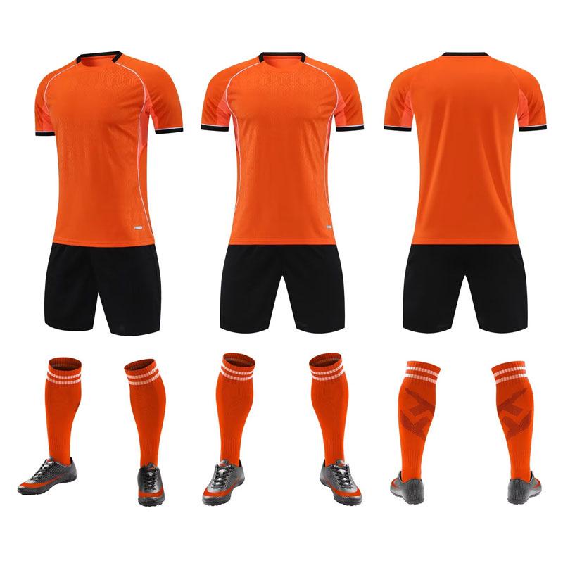 2026 Quick-Dry Children's Football Training Set with Printed Number - Short Sleeve Team Sportswear