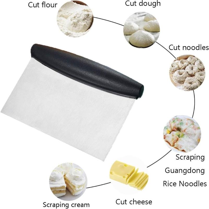 Stainless Steel Slicing Knife, Bread and Pizza Dough Cutter, Household Baking Tool, Cutting Tool, Kitchen Small Tool