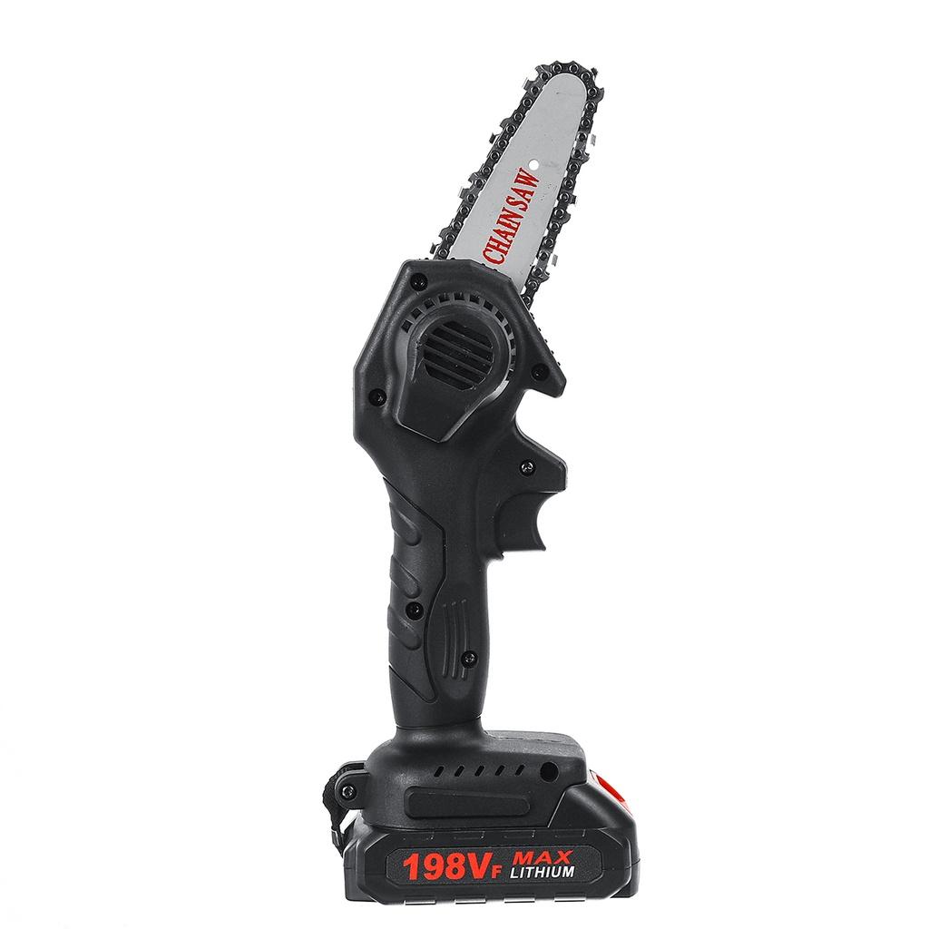 198VF 1600 W kabellose automatische Mini-Astkettensäge, elektrische Kettensägen, abnehmbarer Akku, Gartenstichsäge, Holzbearbeitungskettensäge