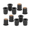 10PCS Well Nut M6x0.8mm Rubber Captive Brass for Motorcycle ATV Windscreens Body