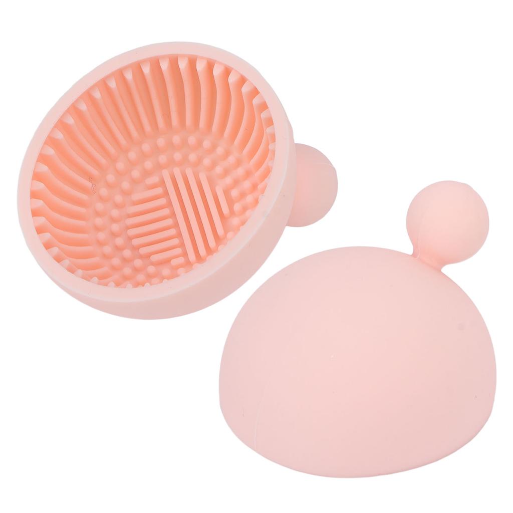 Makeup Brush Cleaning Bowl Mat Home Portable Flexible Silicone Cosmetic Brush Cleaner Scrubber