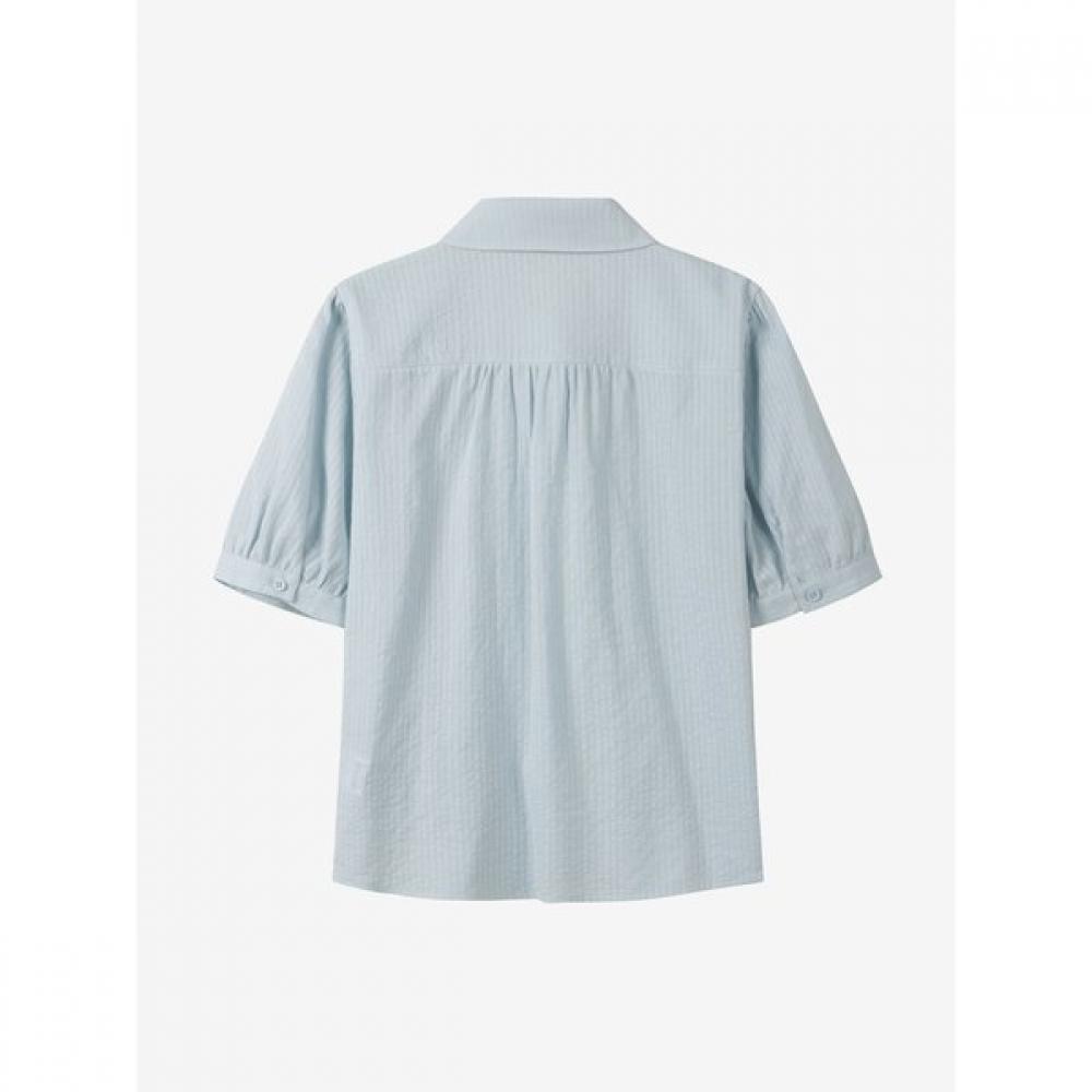 Cc Collect. Lace Trimming Stripe Blouse C262msc042
