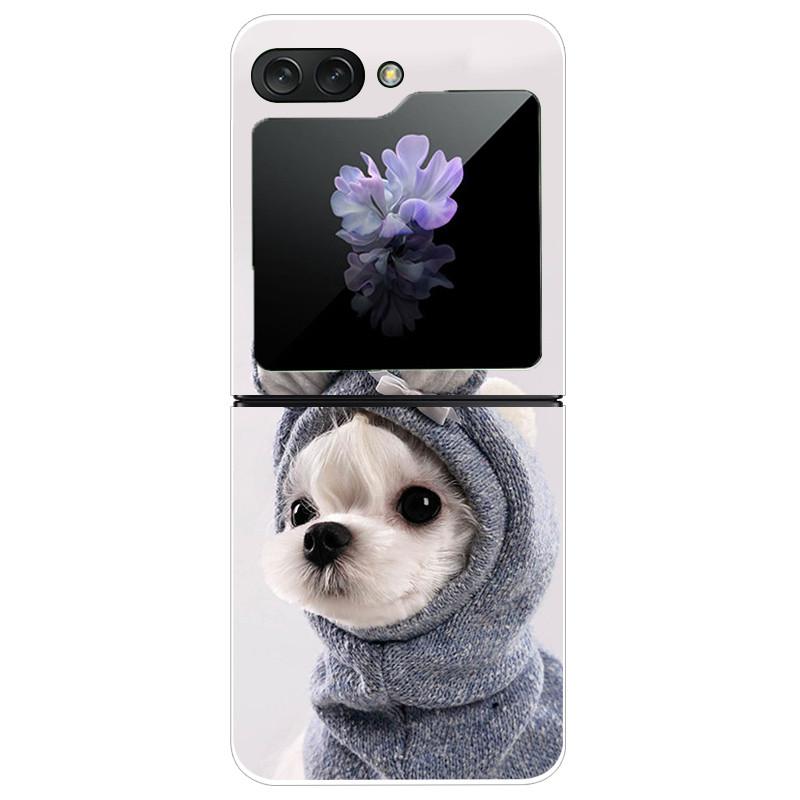 Für Samsung Galaxy Z Flip5 Hülle Harte PC-Handy-Rückabdeckung für Samsung Galaxy Z Flip 5 5G Hüllen 6,7'' ZFlip5 Niedliche Katze Funda Schale