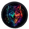 1pc Wolf-Themed Car Wheel Cover With Neon Glow-like Multicolor Wolf & Glowing Eyes - Fit For Most Cars, SUVs, Trucks - Heavy-Dut