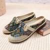 Shoes Women's New One-pedal Shallow Mouth Women's Shoes Half-drag Linen Mother Canvas Single Shoes Soft Sole Summer Breathable