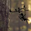 Metal Art Silhouette Hanging Swinging Fairy Ornament Crafts Gift Supplies for Home Courtyard Party Decoration Gift