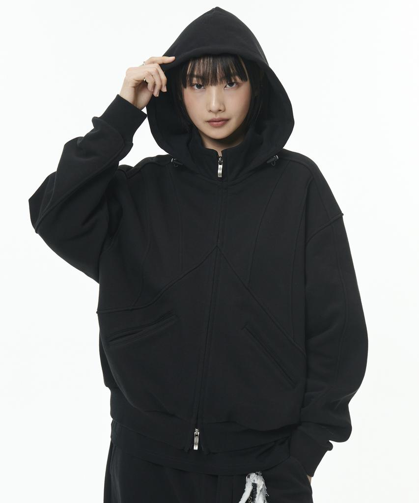 Node Labs Dev:10 Curve Zip-Up Hoodie_Black